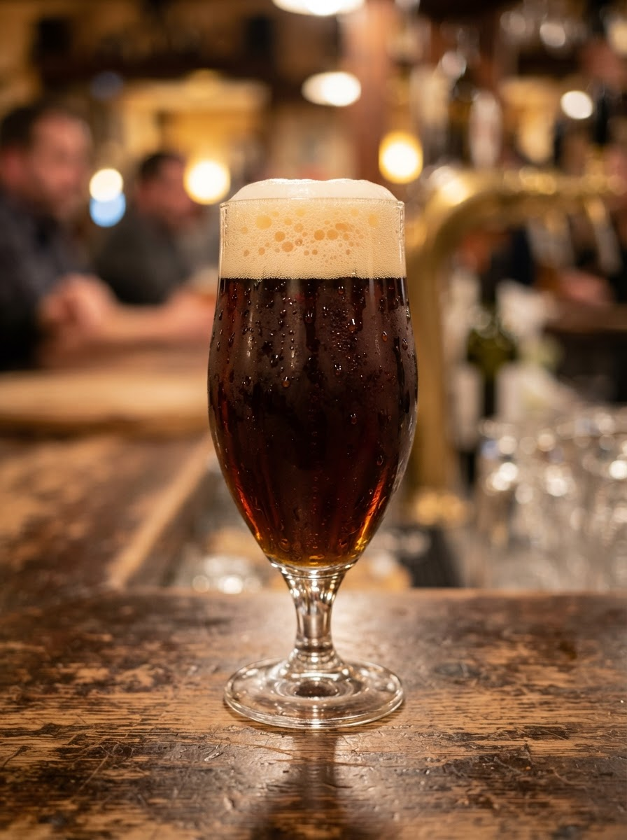 Frisch gezapftes Altbier